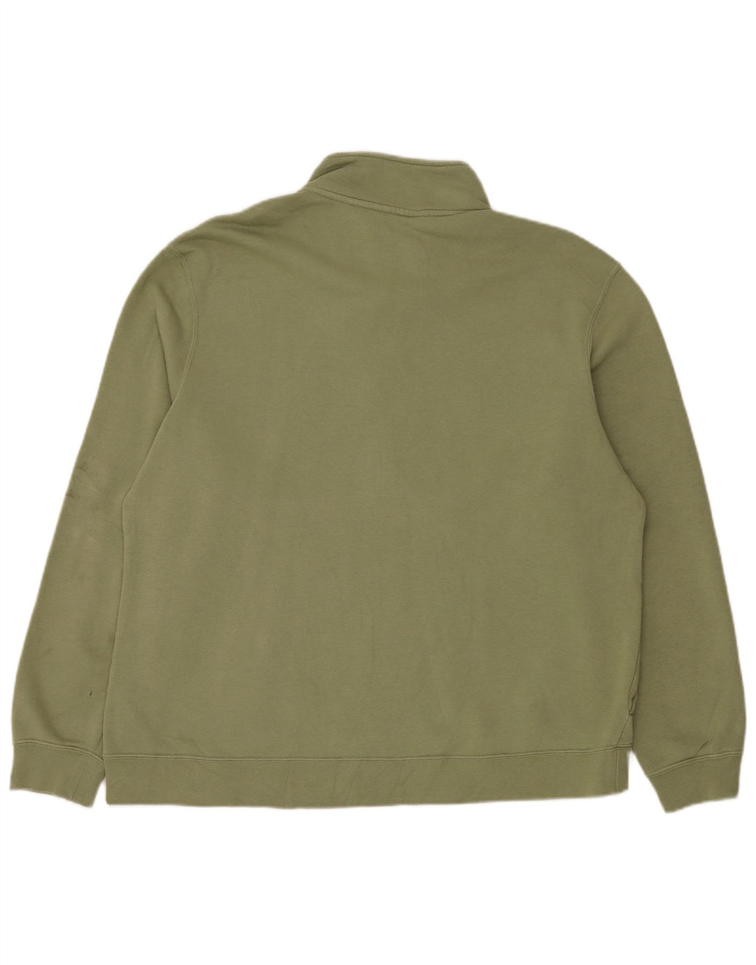 Nike Herren-Sweatshirt mit Reißverschluss, XL, grüne Baumwolle