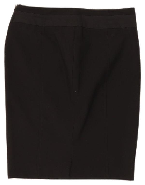 Just Cavalli Damen Bleistiftrock IT 42 Medium W28 Schwarz Polyester