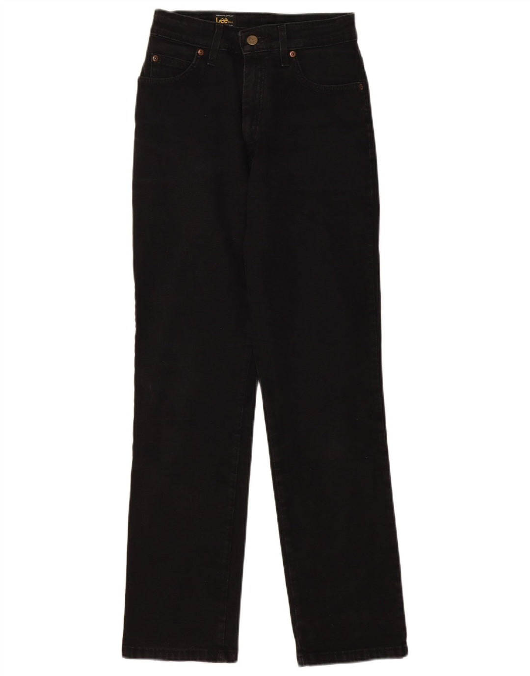 LEE Womens Straight Jeans W26 L29  Black