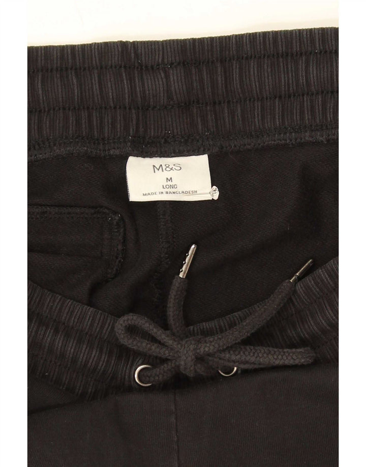 Marks & Spencer Herren-Trainingshose aus mittelschwarzer Baumwolle