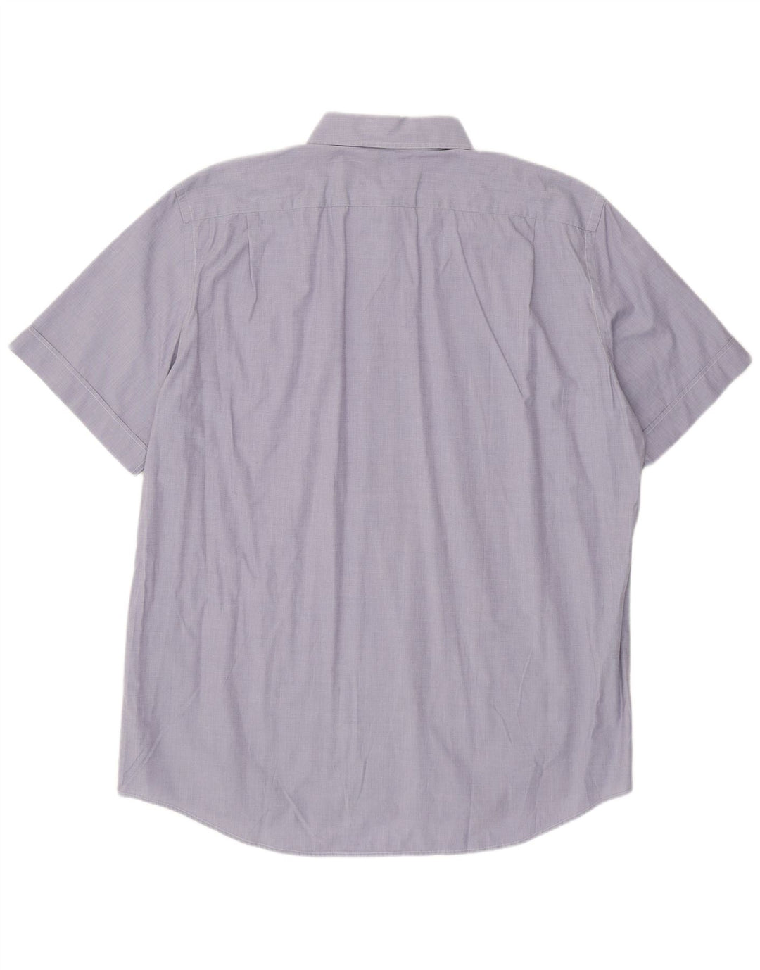 Lacoste Herren Kurzarmhemd Größe 43 Große blaue Baumwolle