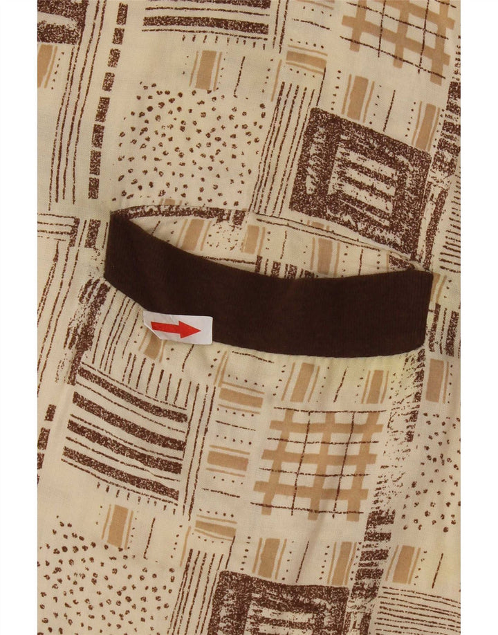 Vintage Herren Poloshirt XL Beige Viskose