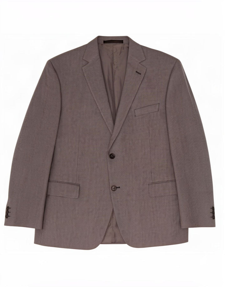 Marks & Spencer Herren-Blazer mit maßgeschneiderter Passform und 2 Knöpfen, Gr. 46, XL, Schwarz