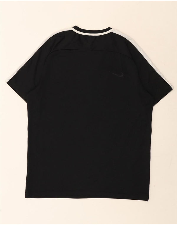 Nike Mens Dri Fit T-Shirt Top XL Black Colourblock