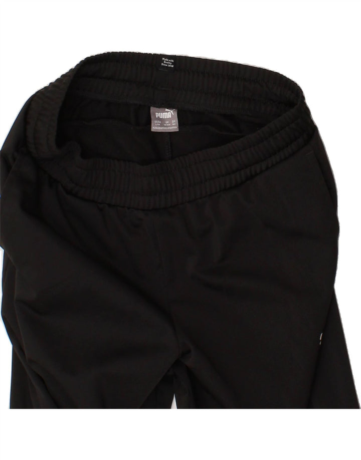 PUMA Boys Tracksuit Trousers 13-14 Years  Black Polyester Vintage Puma and Second-Hand Puma from Messina Hembry 