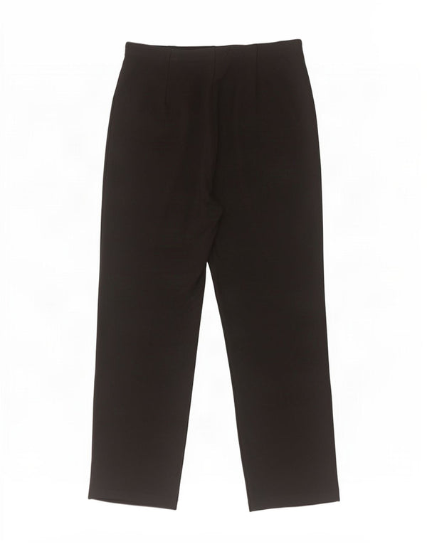 Marks & Spencer Damen Gerade Freizeithose UK 14 Medium W30 L28 Schwarz