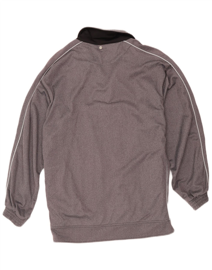 Lotto Herren Grafik-Trainingsanzug Oberteil Jacke Mittelgrau Colorblock Polyester
