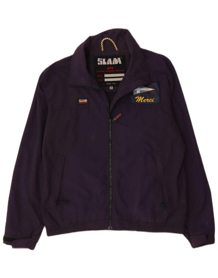 Slam Herren Bomberjacke UK 38 Medium Lila Nylon