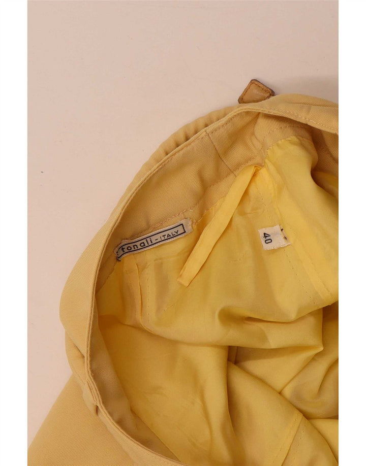Vintage Damen A-Linienrock IT 40 Small W27 Gelb