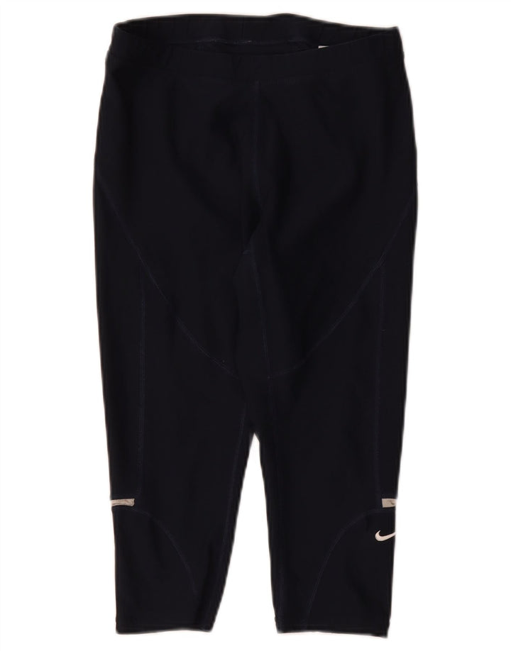 Nike Damen Capri-Leggings US 0/2 XS Marineblau Polyester