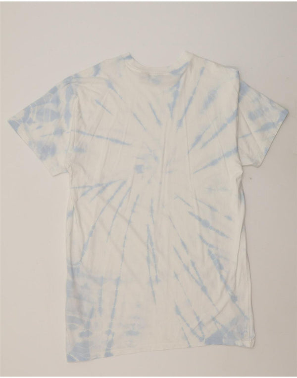 LEVI'S Womens Oversized T-Shirt Dress UK 10 Small White Tie Dye Cotton