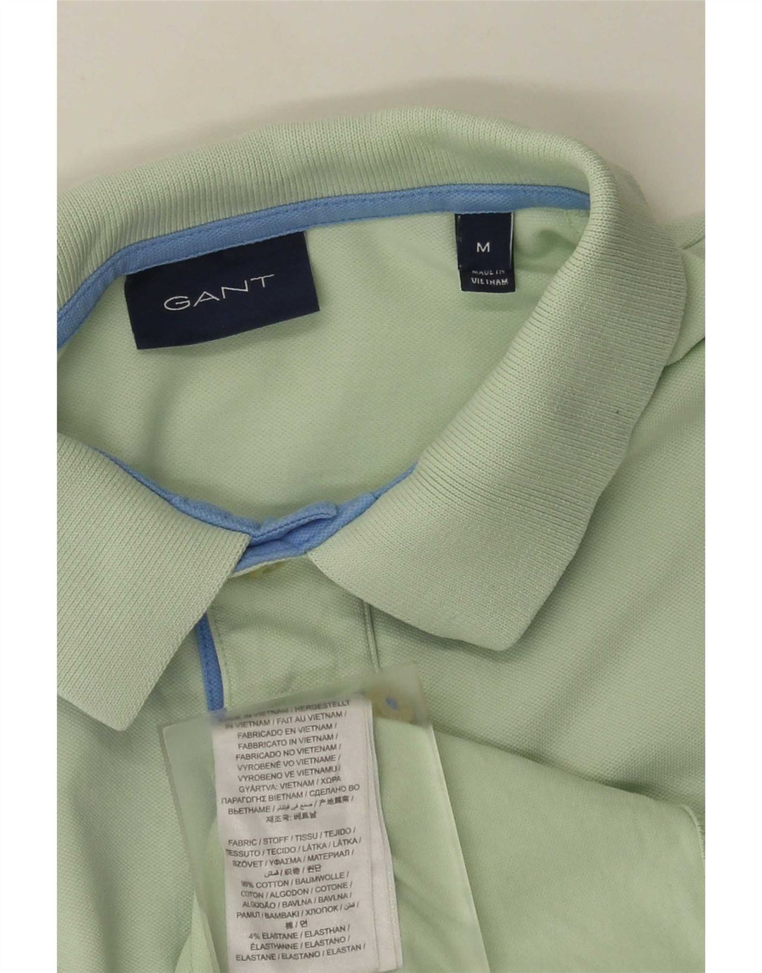 Gant Herren-Poloshirt aus mittelgrüner Baumwolle