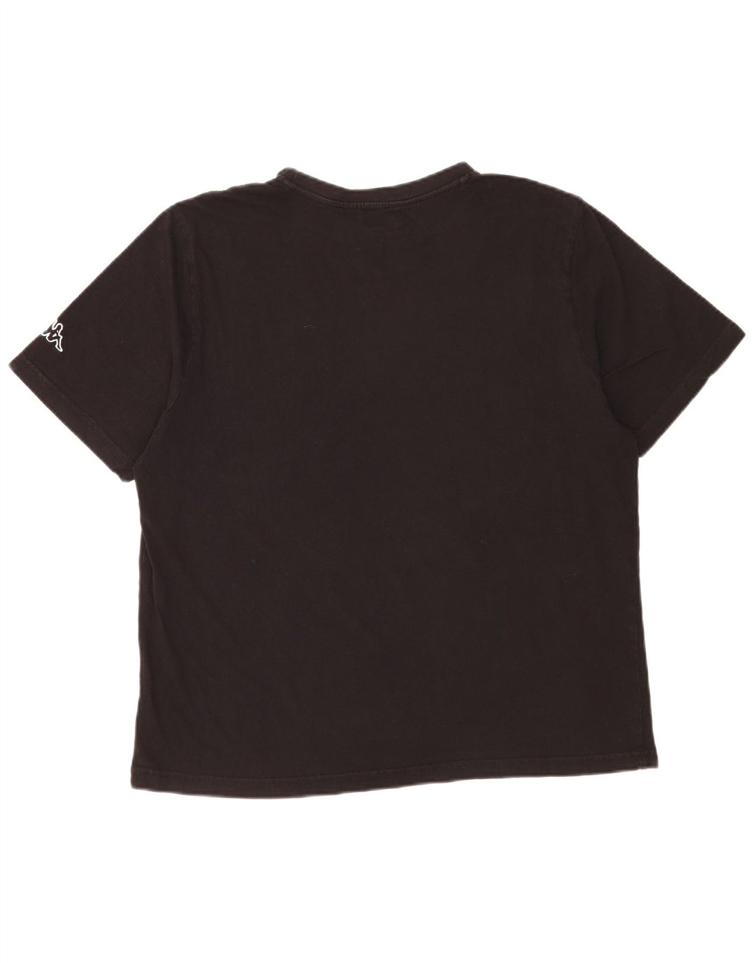 Kappa Herren T-Shirt mit Grafik, Größe L, Schwarz