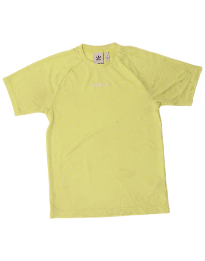 Adidas Herren Grafik T-Shirt Top Small Grün Polyester