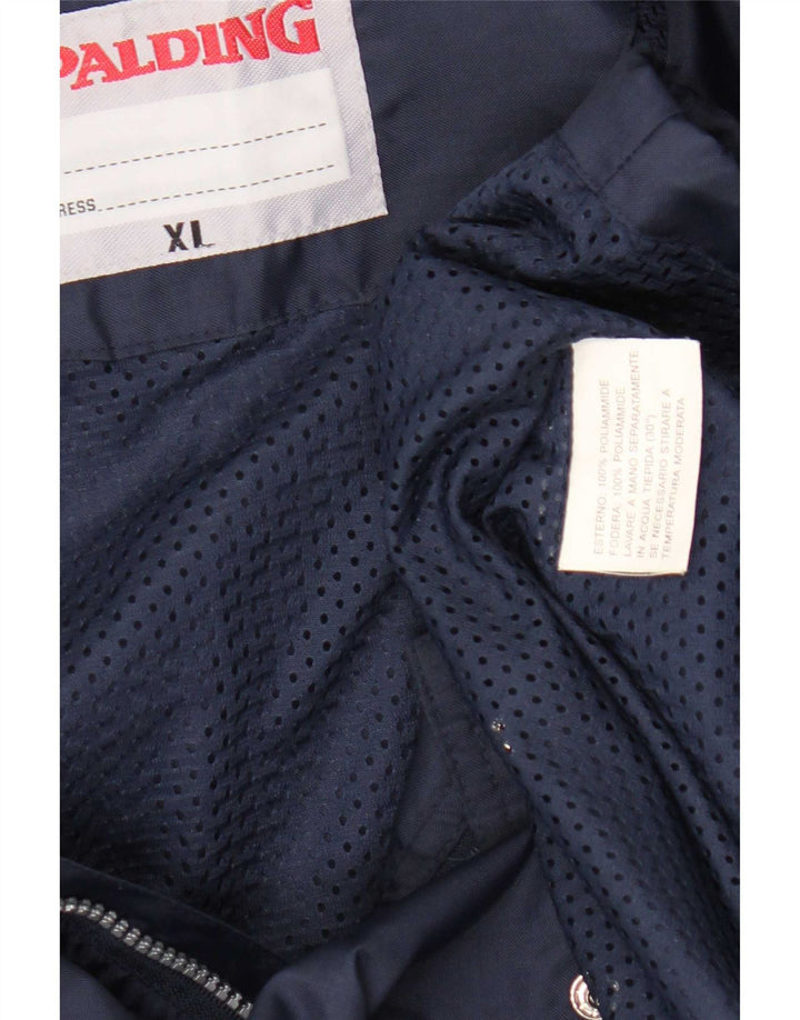 Spalding Herren-Regenjacke mit Kapuze, UK 42, XL, Marineblau, Polyamid