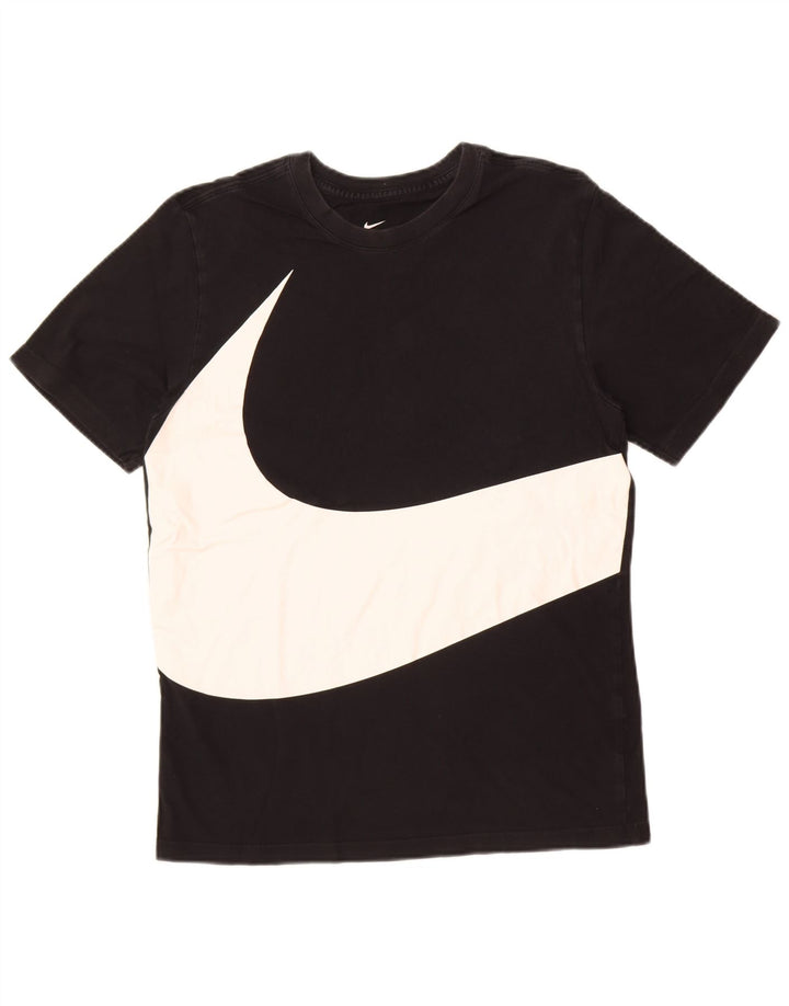 Nike Herren-T-Shirt mit Grafik, Größe S, Schwarz, Farbblock
