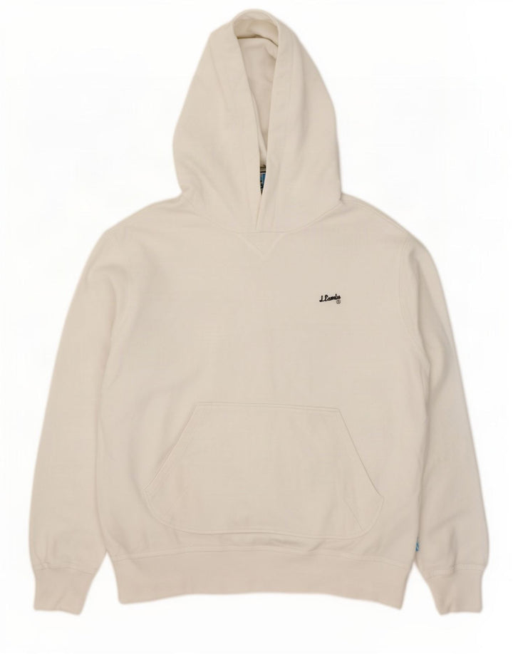 Johnny Lambs Herren-Kapuzenpullover aus mittelweißer Baumwolle