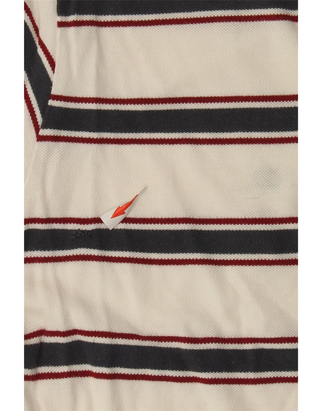Champion Herren-Poloshirt mit einfacher Passform, groß, weiß gestreift