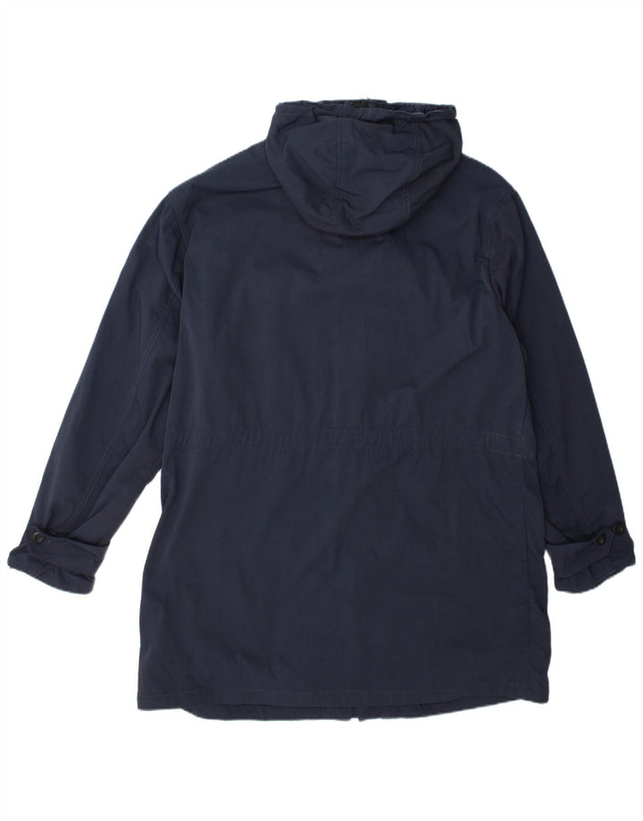 Tommy Hilfiger Herren-Regenjacke mit Kapuze, UK 38, mittelmarineblau, Polyamid