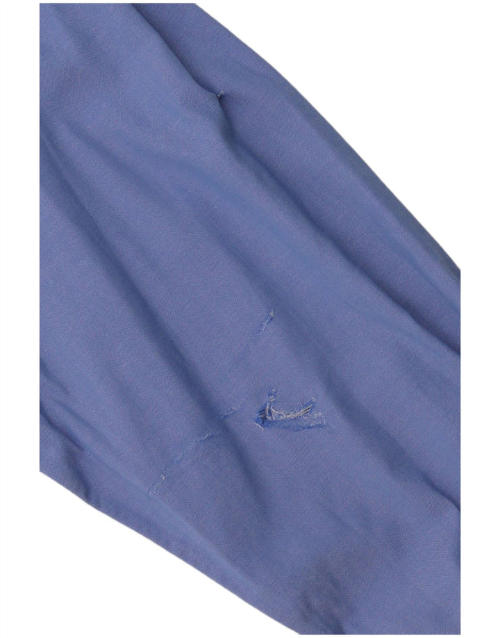 Ralph Lauren Herrenhemd Größe 16 Große blaue Baumwolle