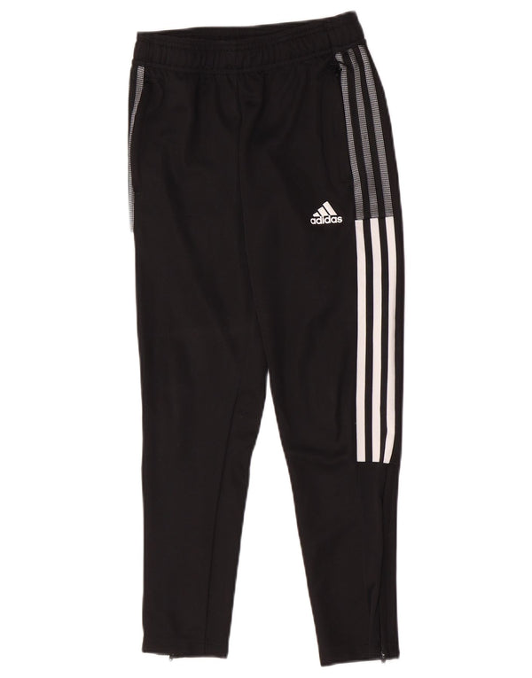 Adidas Jungen Aeroready Trainingshose 9–10 Jahre, schwarzes Polyester