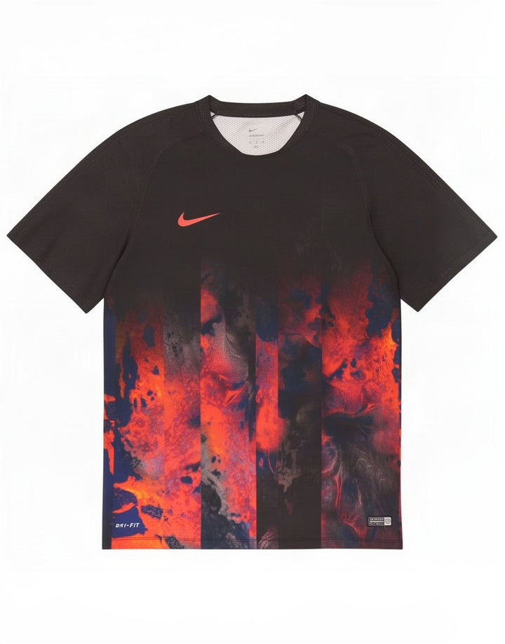 Nike Herren Dri Fit Graphic T-Shirt Top XL Schwarz Polyester
