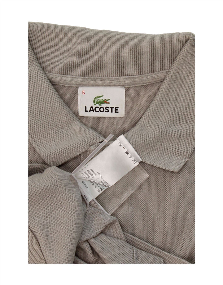 LACOSTE Mens Polo Shirt Size 5 Large Grey Cotton Vintage Lacoste and Second-Hand Lacoste from Messina Hembry 