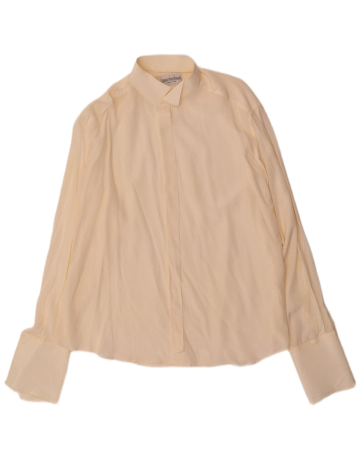 Pancaldi & B Herren-Formalhemd, Größe 43 17 XL, beige Seide