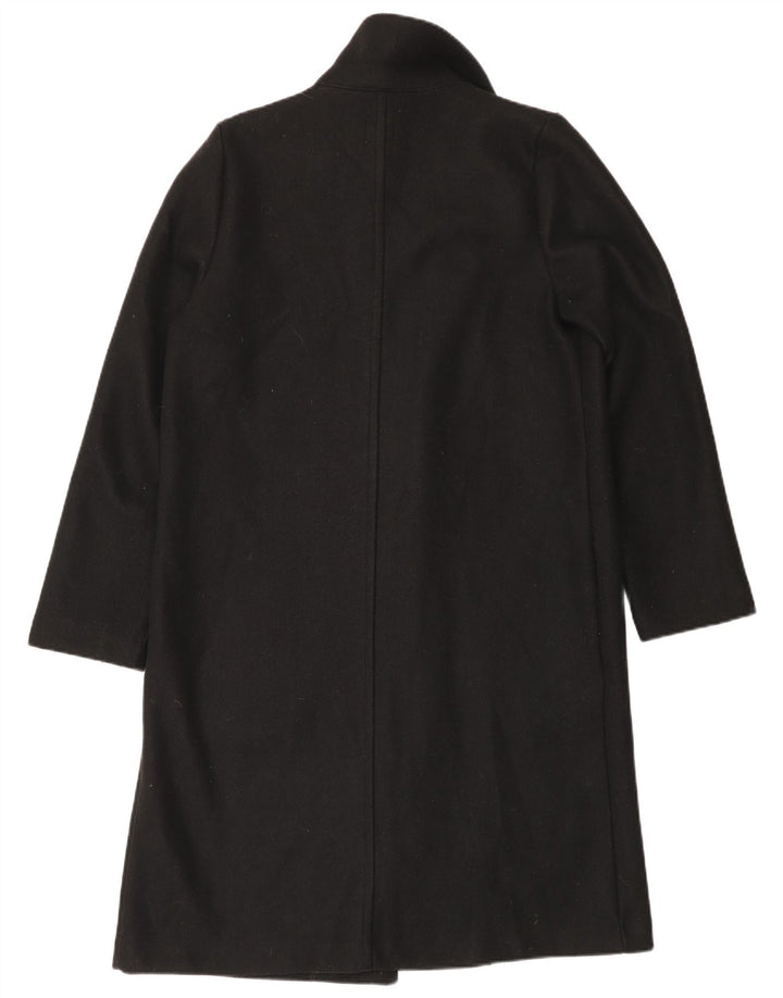 Zara Womens Open Overcoat UK 14 Mittelschwarzes Polyester