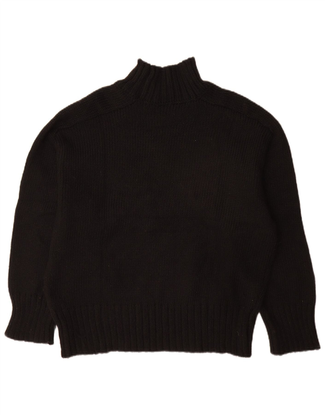 Zara Damen-Pullover mit Rollkragen, übergroß, Gr. 14, mittelschwarz