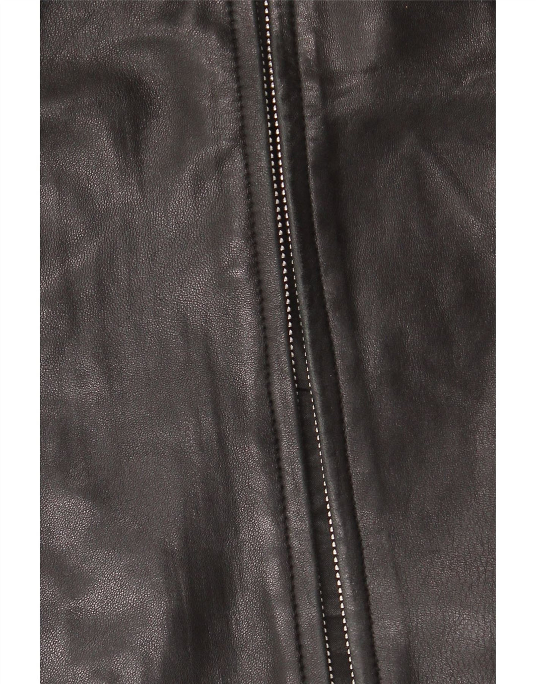 JAEGER Damen Lederjacke UK 12 Mittelschwarzes Leder