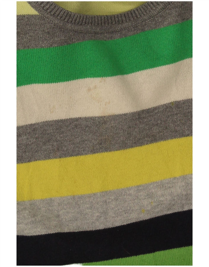 Gap Herren-Pullover mit Rundhalsausschnitt, XS, mehrfarbig gestreift