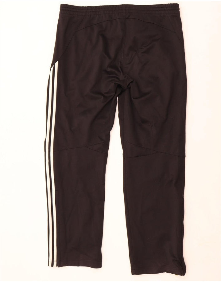 Adidas Herren-Trainingshose, groß, aus schwarzem Polyester