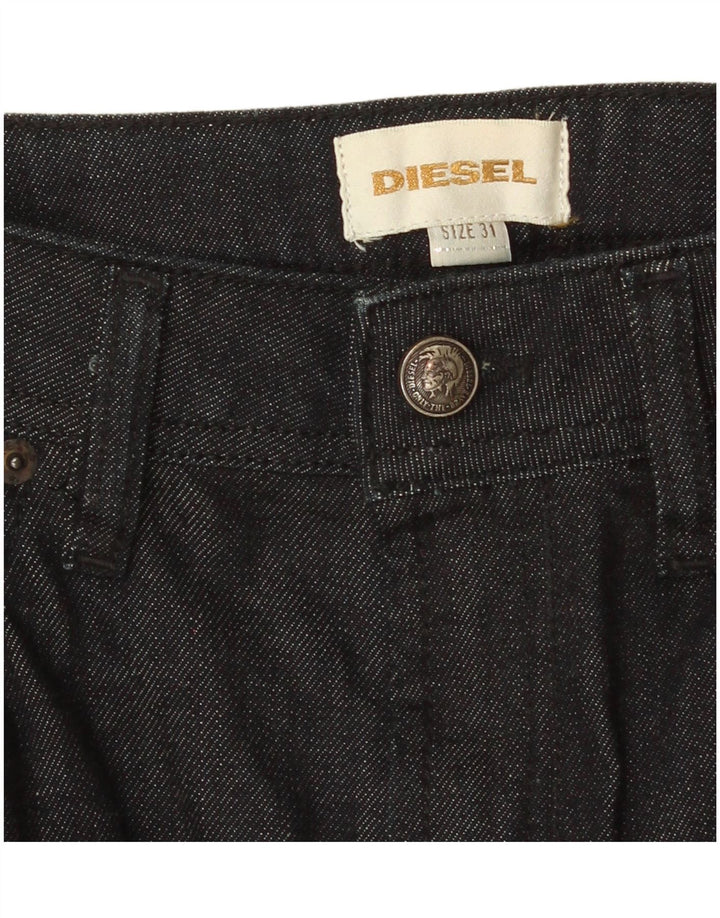 Diesel Damen Jeansrock W31 Große schwarze Baumwolle