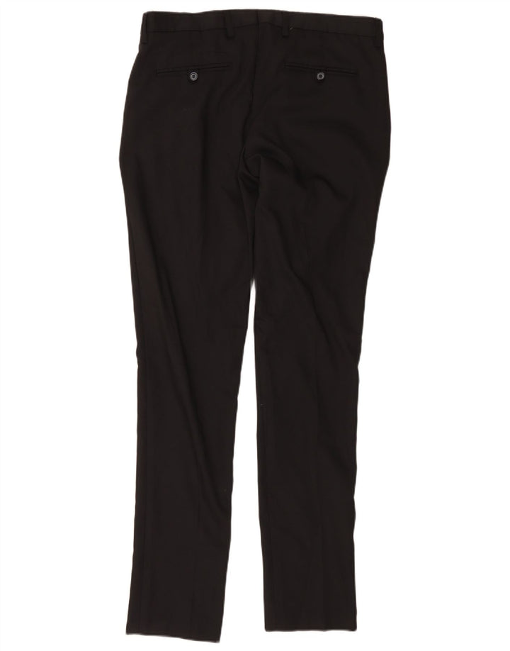 Zara Slim Chino-Hose für Herren, EU 42, L, W32, L33, Schwarz, Polyester