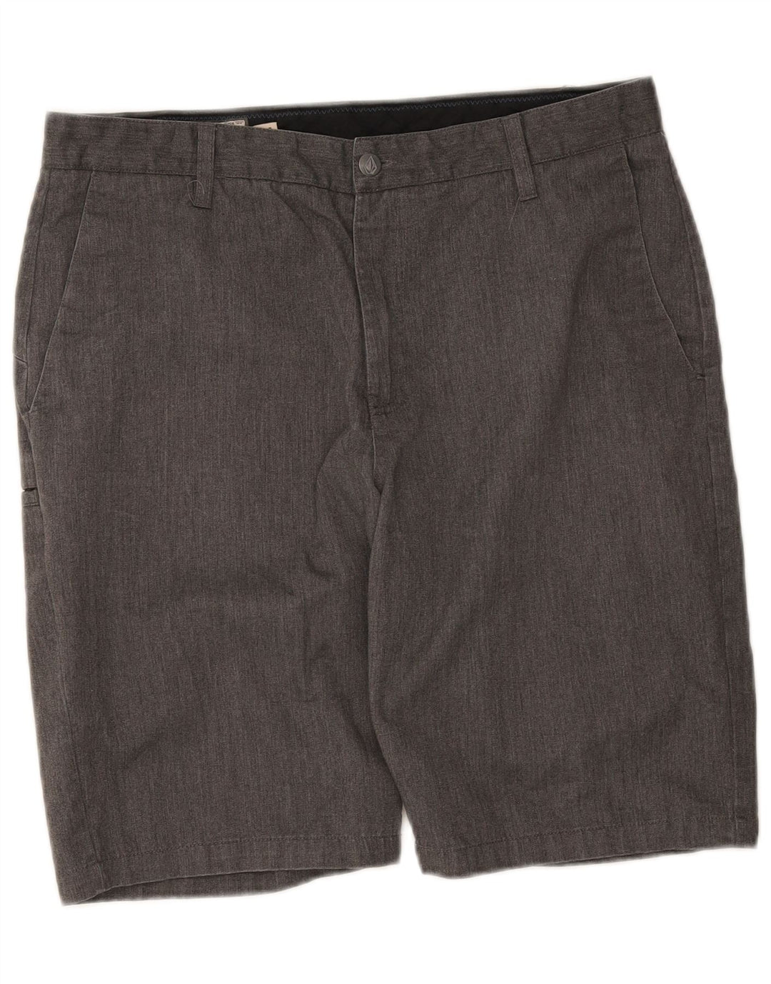 Volcom Herren-Chinoshorts W34, große, grau gefleckte Baumwolle