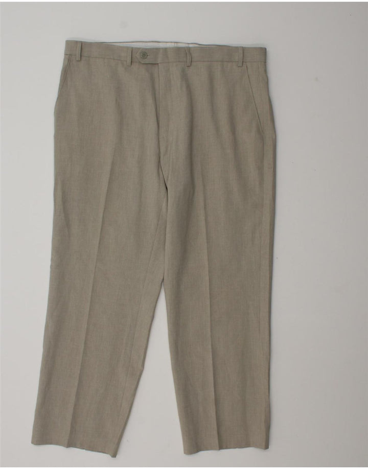 Marks & Spencer Herren-Freizeithose, normal, W38, L31, grau, Polyester