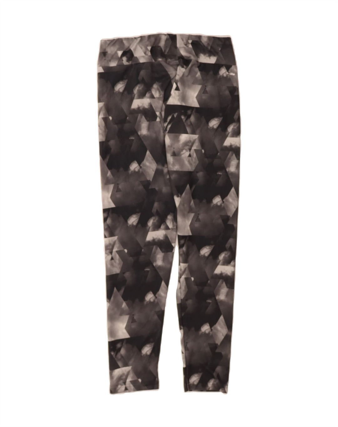 ADIDAS Womens Climalite Leggings UK 12/14 Medium  Black Geometric Vintage Adidas and Second-Hand Adidas from Messina Hembry 