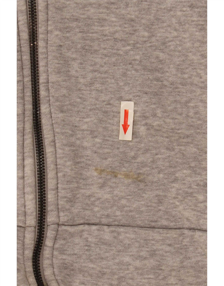 Adidas Herren 3D Arc Zip Hoodie Pullover mittelgraue Baumwolle