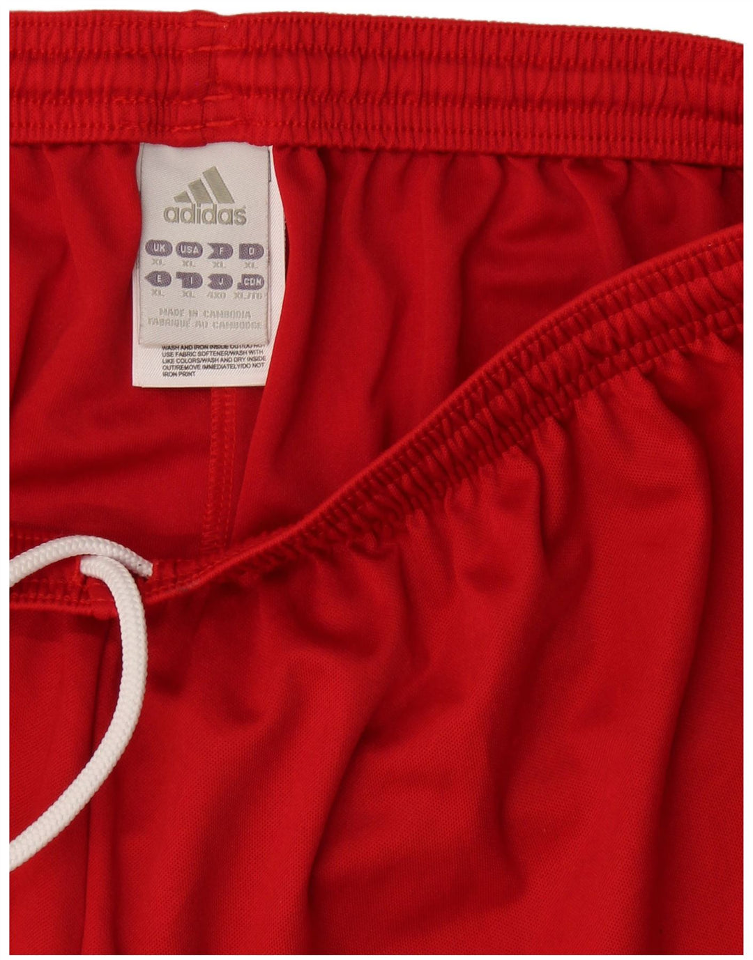 Adidas Herren Sport Shorts XL Rot Polyester