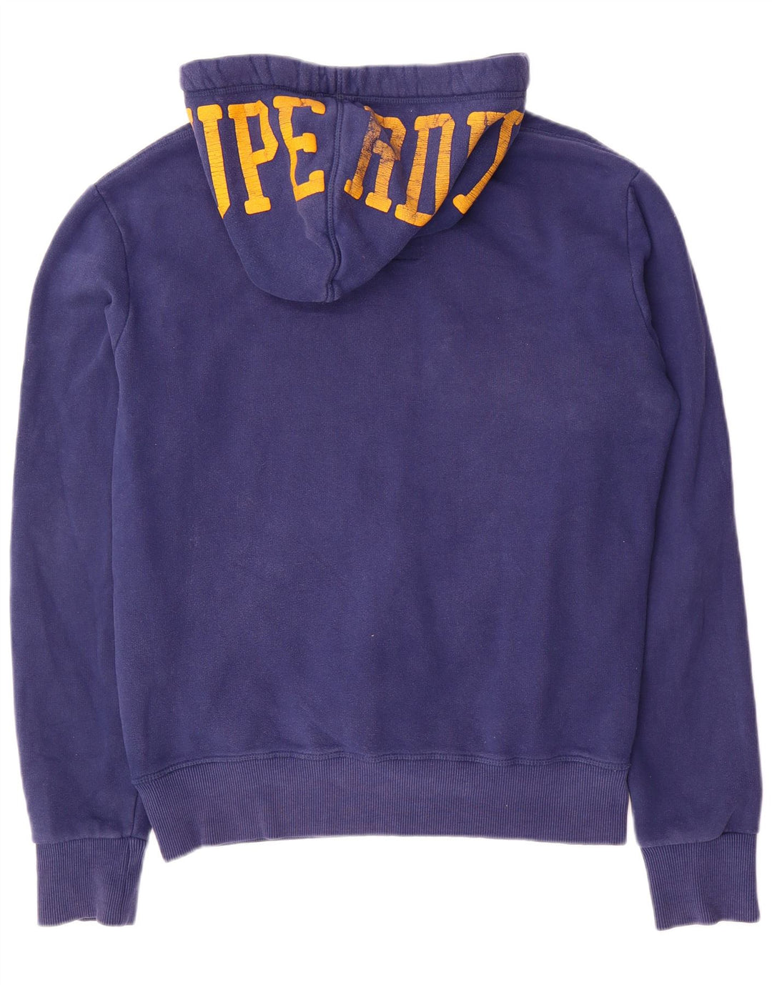 SUPERDRY Herren-Kapuzenpullover mit Grafik, groß, aus blauer Baumwolle