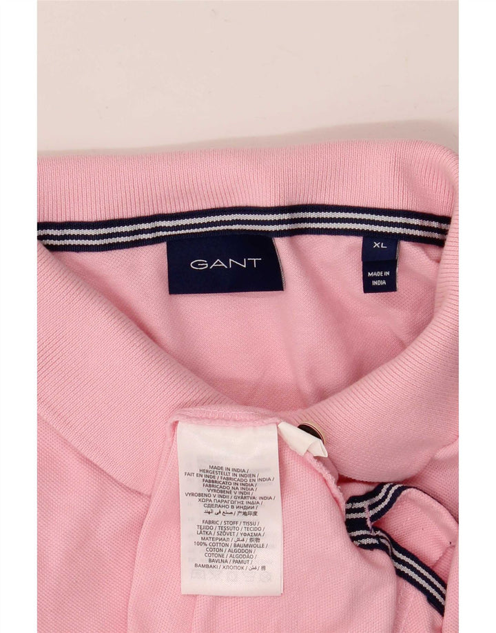 Gant Herren Poloshirt XL Rosa Baumwolle