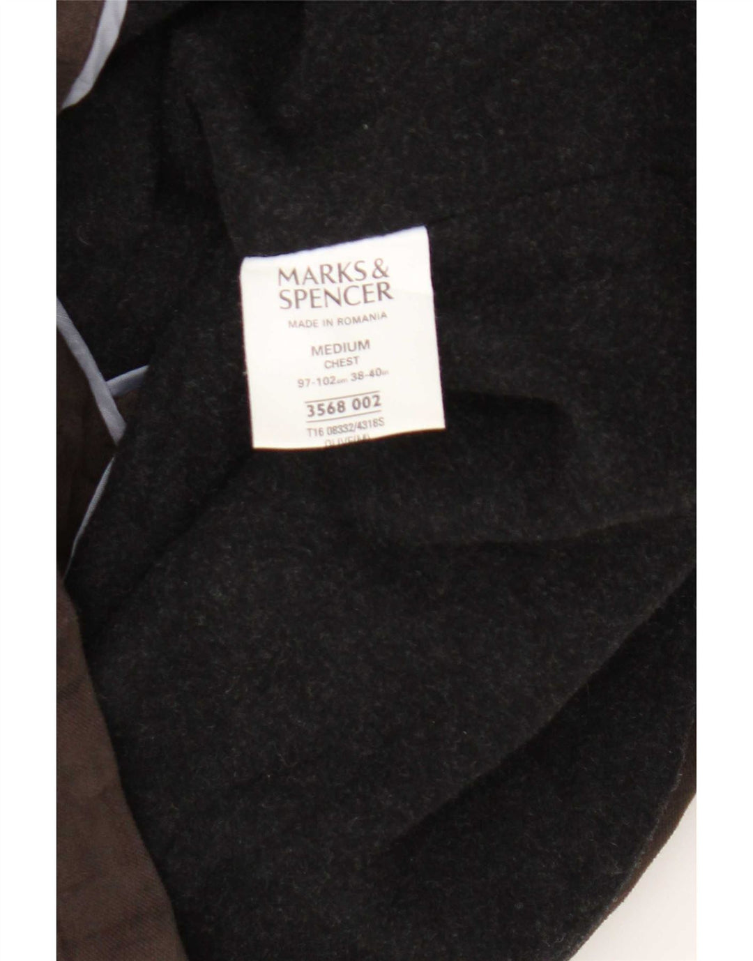 Marks & Spencer Herren-Utility-Jacke UK 38 Mittelbraune Baumwolle