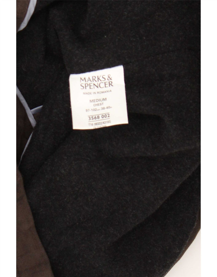 Marks & Spencer Herren-Utility-Jacke UK 38 Mittelbraune Baumwolle