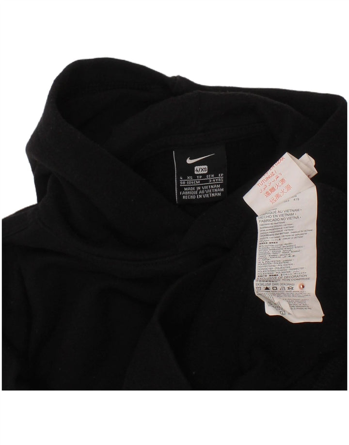 NIKE Kapuzenpullover für Jungen, 3–4 Jahre, XS, schwarze Baumwolle