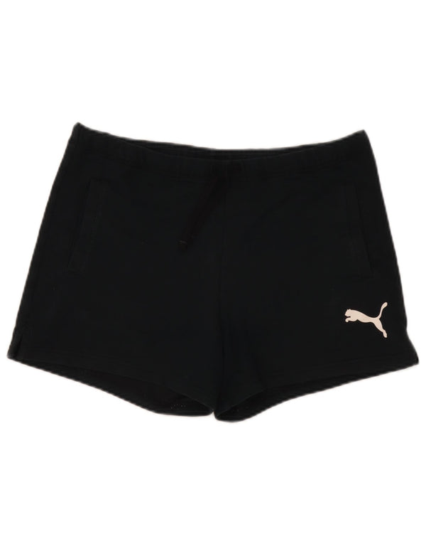 Puma Damen Graphic Sport Shorts UK 8 Small Schwarz