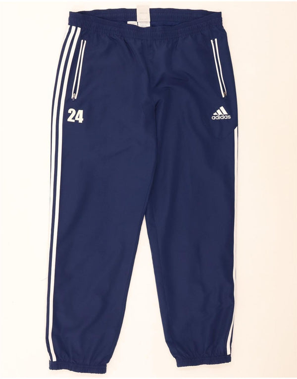 Adidas Mens Graphic Tracksuit Trousers Joggers UK 46/48 XL Navy Blue
