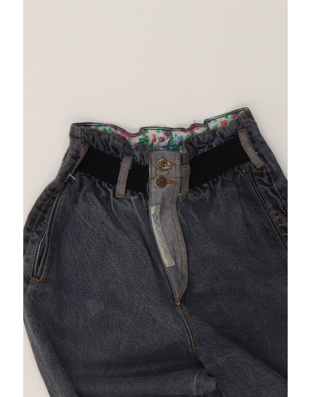 CLARK Womens High Rise Tapered Jeans W26 L28  Grey Vintage CLARK and Second-Hand CLARK from Messina Hembry 