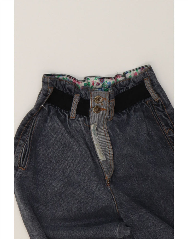 CLARK Womens High Rise Tapered Jeans W26 L28  Grey Vintage CLARK and Second-Hand CLARK from Messina Hembry 