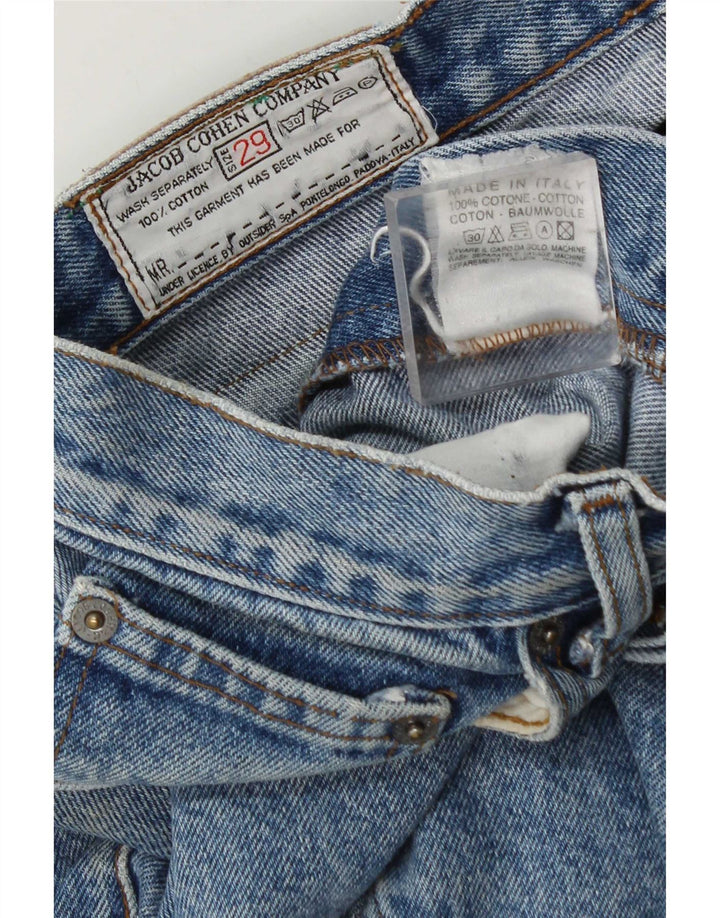 Jacob Cohen Damen Tapered Jeans W29 L28 Blaue Baumwolle